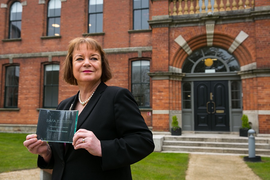 Professor Niamh Brennan receives Distinguished Academic Award from the British Accounting and Finance Association
